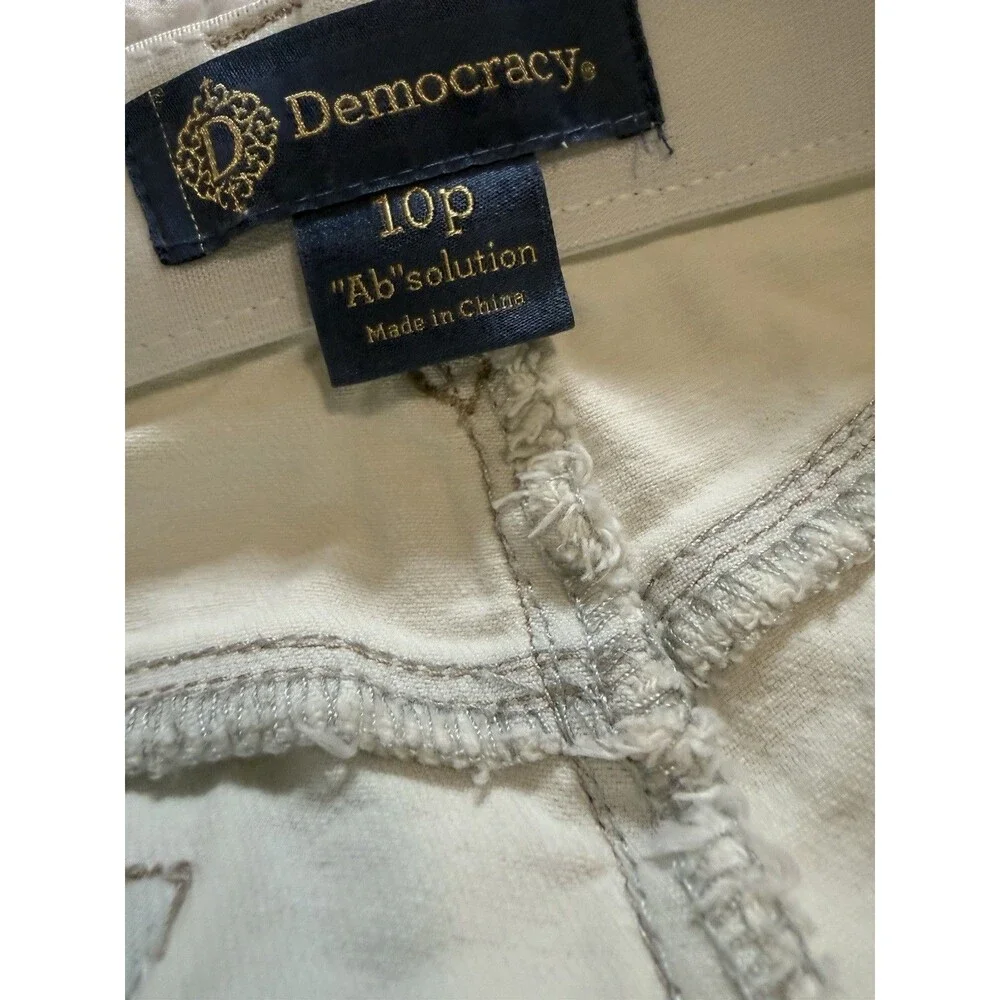 Democracy AB Solution Mold &hold long Bermuda Denim Shorts 10 petite NWT